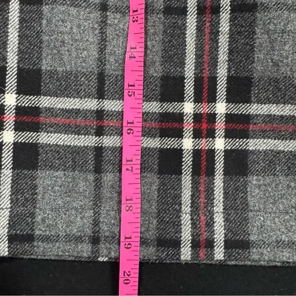 Eddie Bauer Vintage Plaid Wool Mini Skirt